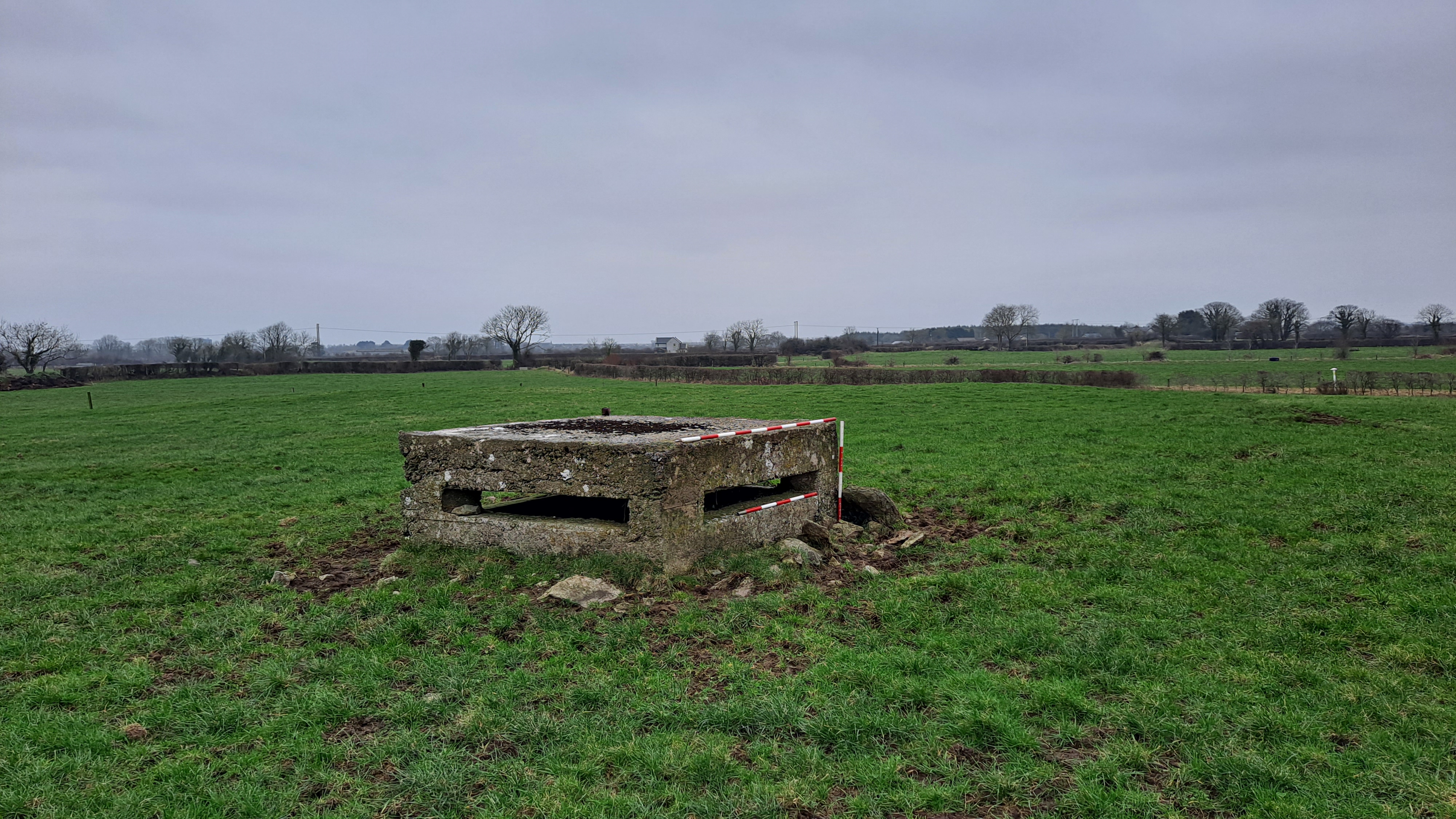 Illustration 1: Sunken pillbox (PB10) in Ballycullen (Photo: TII)