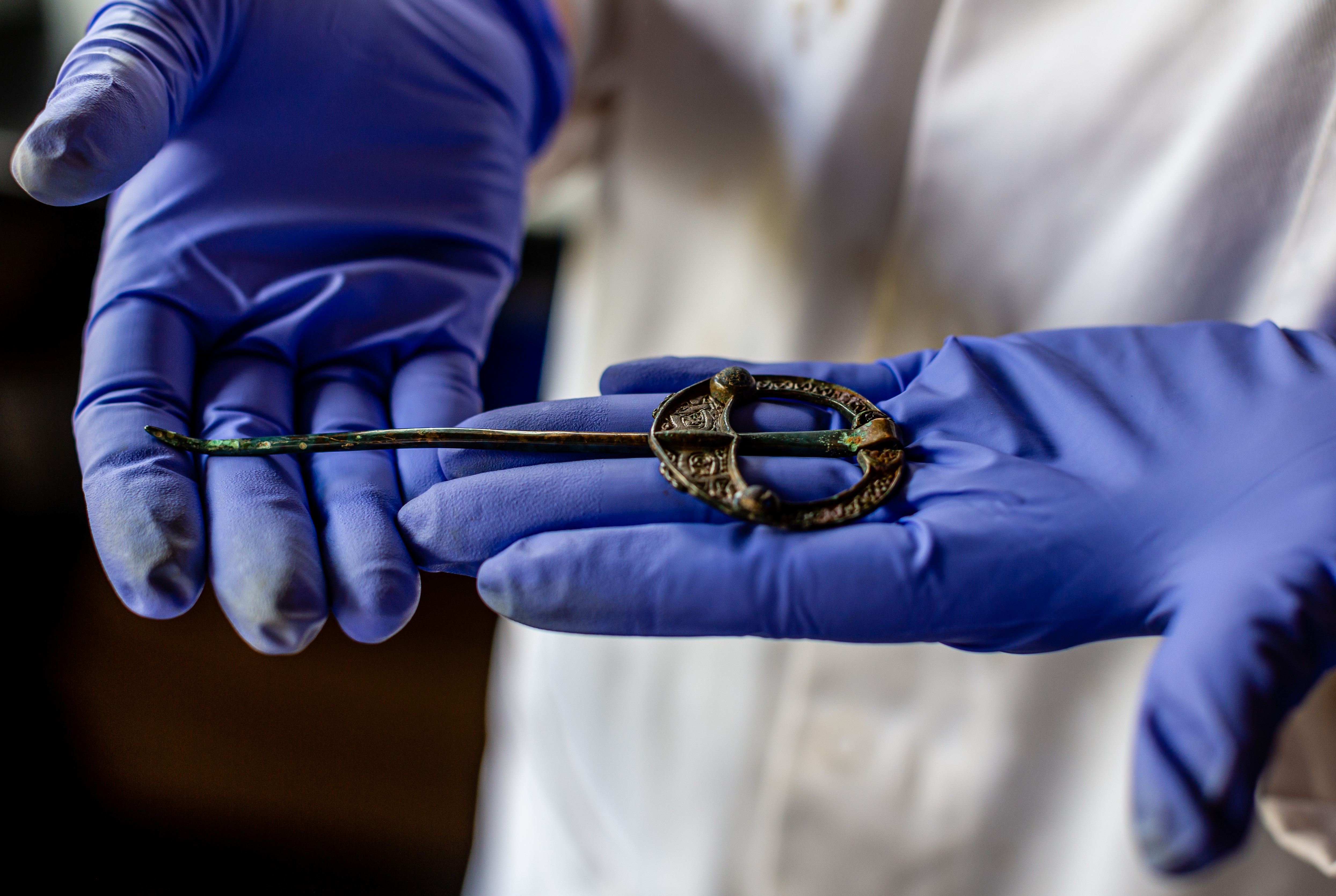 Illustration 1: The Ardshanbally Brooch-pin following conservation (Photo: John Channing, AMS)