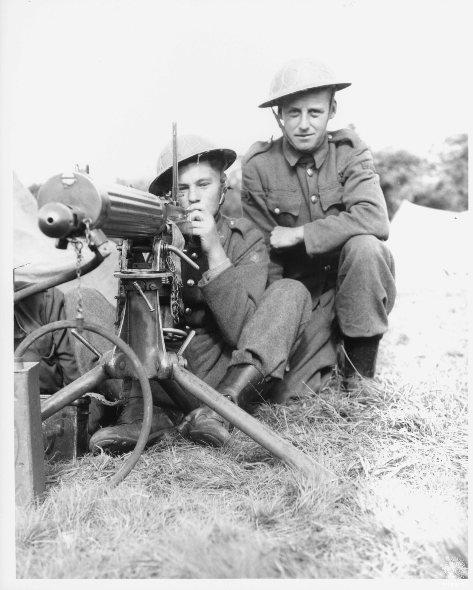 Illustration 6: Vickers machinegun crew (Photo: The Military Archives Hanley Collection, IEMA-P-067-012)