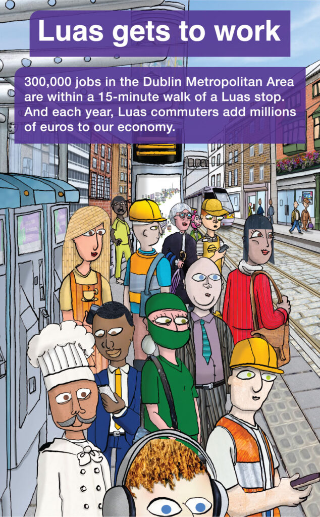 Luas gets to work