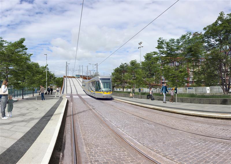 Map outlining the approved route of the N6 Galway City Ring Road