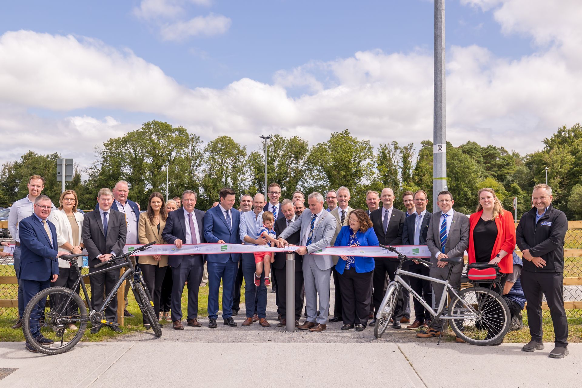 Official opening of the Ballycommon Trailhead on Monday 7th July 2025. (Patrick Duffy is in photo representing TII at the opening.)